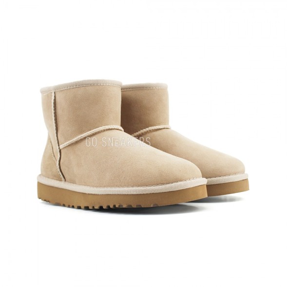 Женские непромокаемые мини угги Classic Mini Sand II