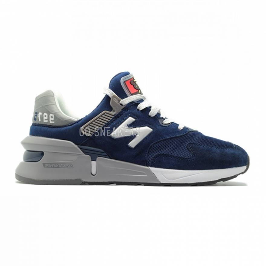 New balance 997 navy grey on sale