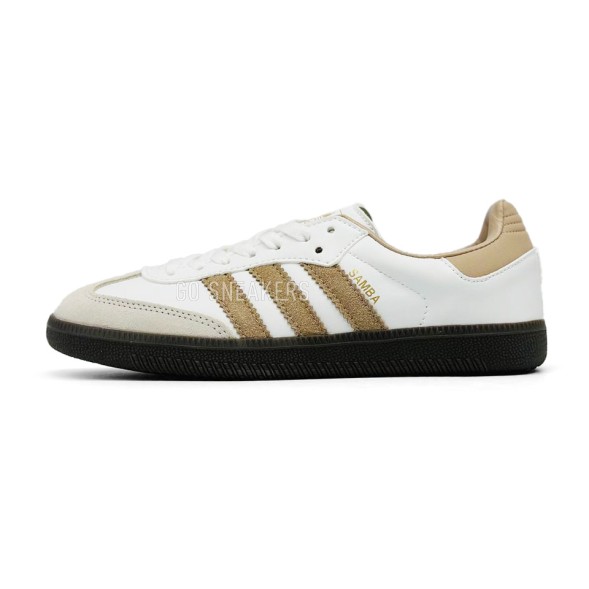Женские кеды Adidas Samba OG Core WMNS White/Gold