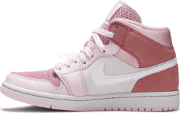 Женские кроссовки Nike Wmns Air Jordan 1 Mid 'Digital Pink'