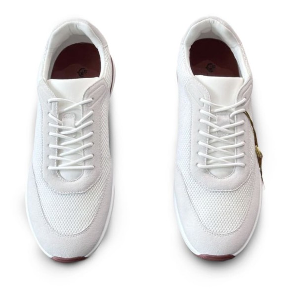 Мужские кроссовки Loro Piana Textile Sneakers White
