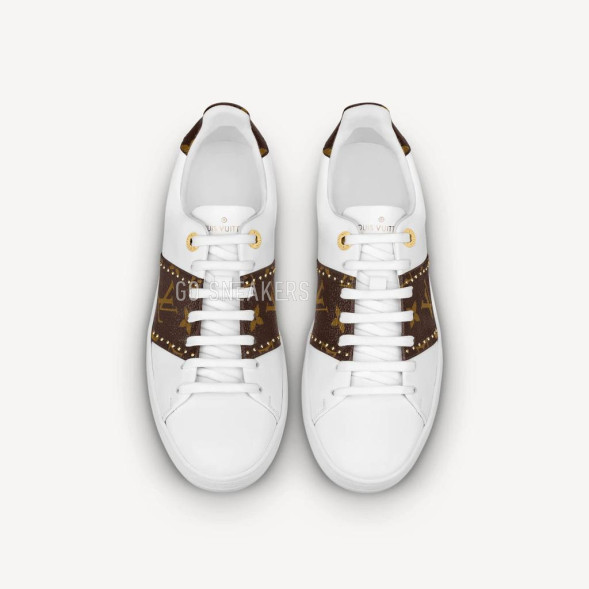 Женские кеды Louis Vuitton Frontrow White/Brown