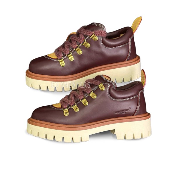 Женские ботинки Louis Vuitton Laureate Platform Derby Sneakers Burgundy
