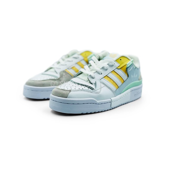 Унисекс кроссовки Adidas Forum Low White Turquoise