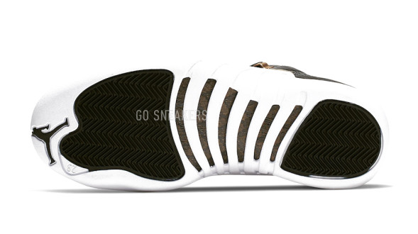 Унисекс кроссовки Nike Air Jordan 12 Retro Black Metallic Gold White