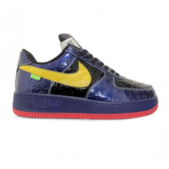 Унисекс кроссовки Nike Air Force 1 Low X Louis Vuitton Blue Yellow