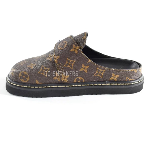 Унисекс тапочки Louis Vuitton Slipper Leather Brown
