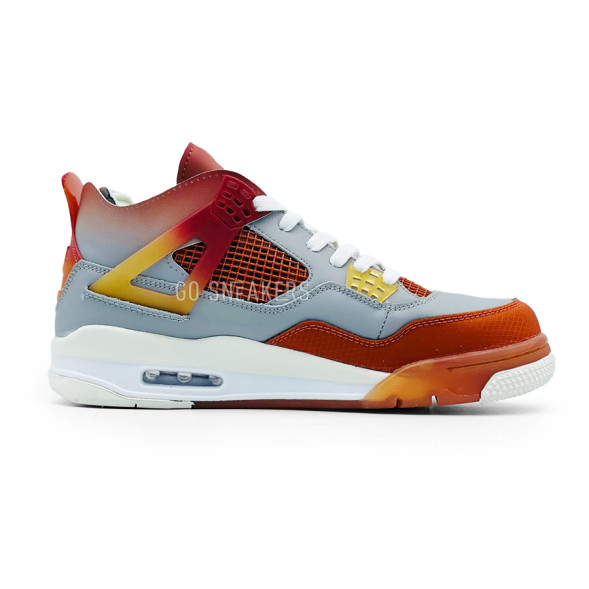 Унисекс кроссовки Nike Air Jordan 4 Grey/Orange