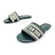 Женские босоножки Dior Flip-flops Textile White/Green