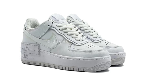 Женские кроссовки Nike Air Force 1 Low Shadow Triple White (W)
