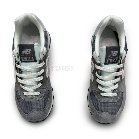 Женские кроссовки New Balance 574 Suede Grey/Pink