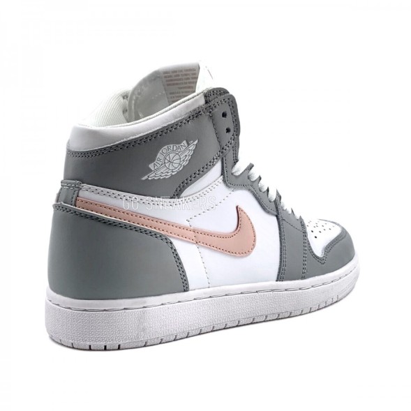 Унисекс кроссовки Nike Air Jordan 1 Retro Grey - White