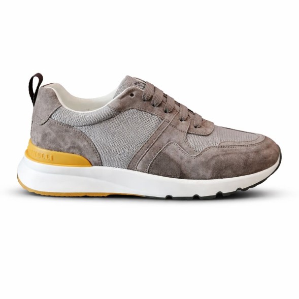 Мужские кроссовки Brunello Cucinelli Suede Textile Brown