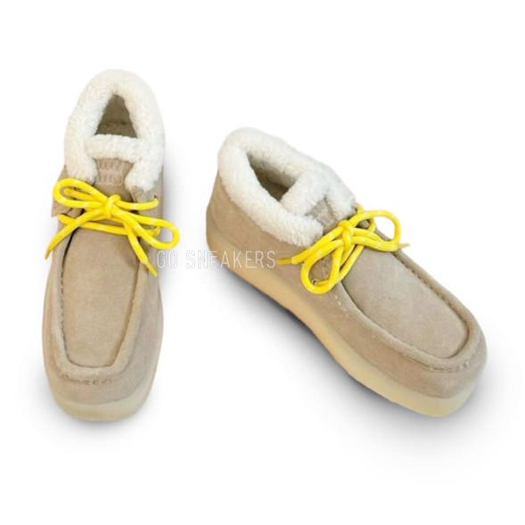 Женские ботинки Miu-Miu Chukka Platform Sand