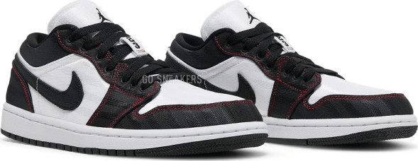 Женские кроссовки Nike Wmns Air Jordan 1 Low SE Utility &amp;#039;White Black Red&amp;#039;