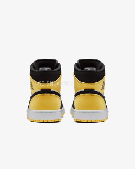 Унисекс кроссовки Nike Air Jordan 1 Mid Yellow Toe Black