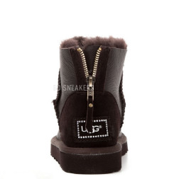 Mini Zip Metallic Chocolate