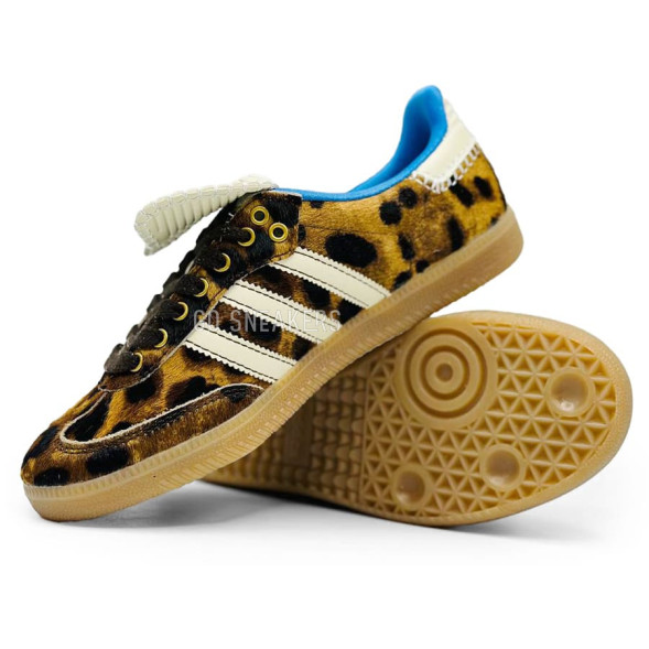 Женские кроссовки Adidas Samba Pony Wales Bonner Woman Leopard